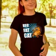 Red fat cat női póló