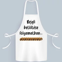 Bejgli betöltése folyamatban! - vicces kötény