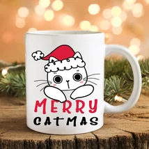 Merry Catmas bögre