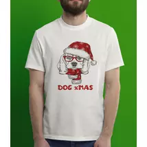 Kutyás karácsonyi férfi póló
