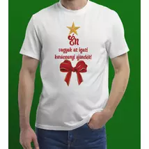 Egyedi férfi póló karácsonyi mintával