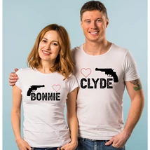 Bonnie és Clyde páros póló