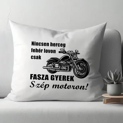 Fasza gyerek szép motoron párnahuzat