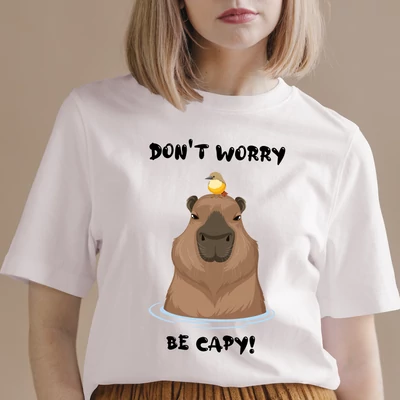 Don't worry be capy - capybarás női póló