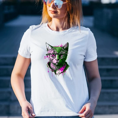 Pop cat női póló