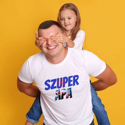 Szuper apa(spiderman)-férfi póló