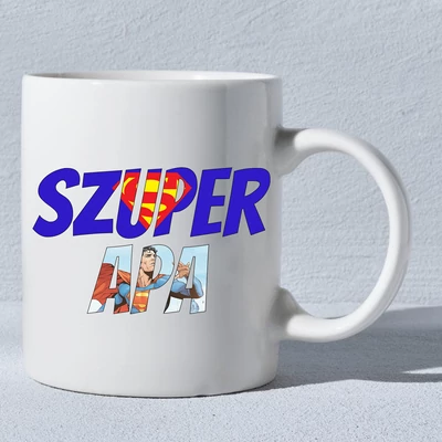 Szuper apa (superman)-bögre