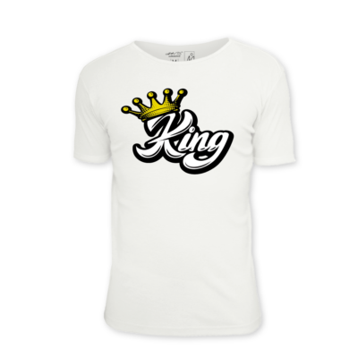 King feliratos férfi póló