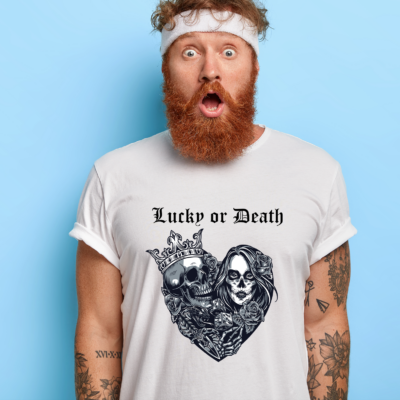 Lucky or dead- férfi póló