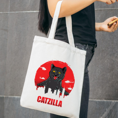 CatZilla-vászon szatyor