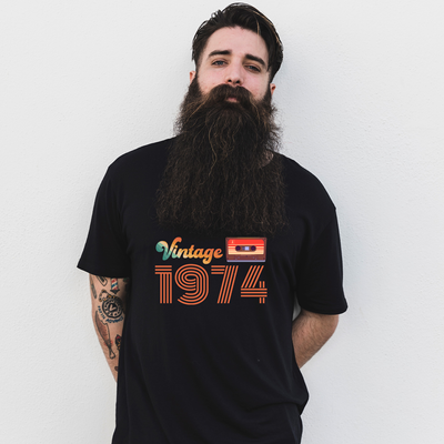 Vintage kazettás (saját évszámos)-póló