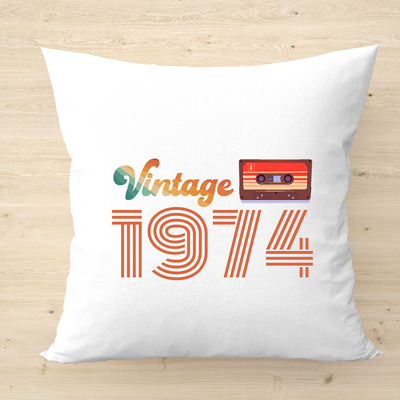Vintage kazettás (saját évszámos)-párnahuzat