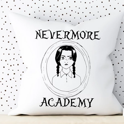 Wednesday Addams-NEVERMORE/párnahuzat