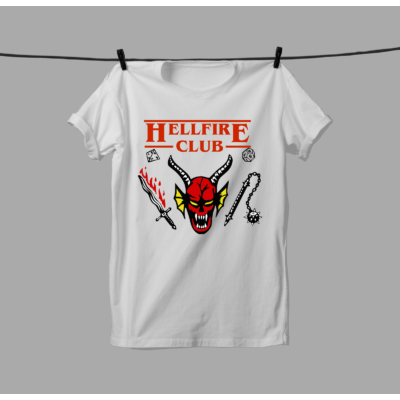 Stranger Things- Hellfire club-póló