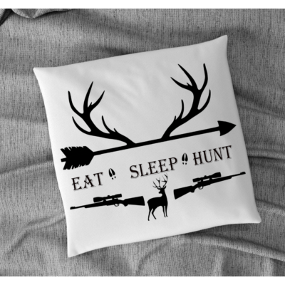 eat, sleep, hunt/párnahuzat