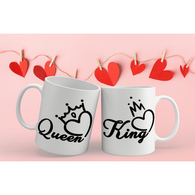 King-Queen páros bögre