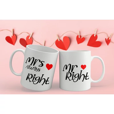 Mr-Mrs right  /  páros bögre