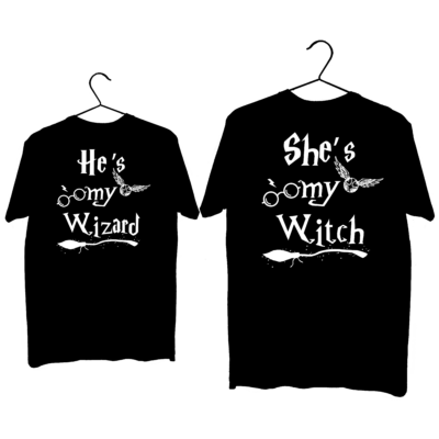 Harry Potter /Ő az én boszim/varázslóm páros póló
