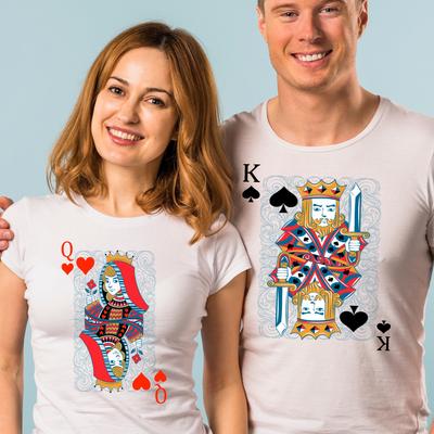 Király és Dáma páros póló